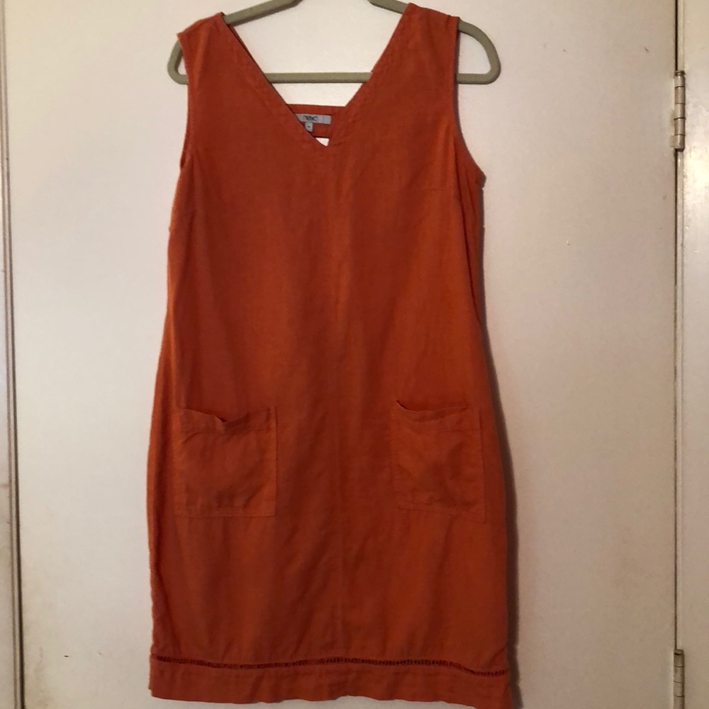 Next 55% Linen Dress UK size 14-US 10 45% Viscose